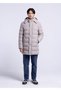 Men's Slim Fit Hooded Stone Coat - 2