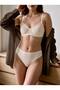 Cotton Comfort Stretch Underwire Plain Cotton Bra Panties Underwear Set