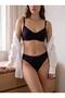 Cotton Comfort Stretch Underwire Plain Cotton Bra Panties Underwear Set