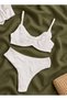 Cotton Comfort Stretch Underwire Plain Cotton Bra Panties Underwear Set - 2