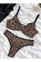 Cotton Comfort Stretch Underwire Cotton Bra Panties Underwear Set - 4