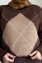 Pullover mit Baklava-Muster, braun, HM2976 - 4