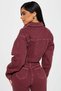 Bordeaux Stretch Denim Jacket - 2
