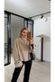 High Collar Vanilla Short Cashmere Coat