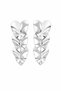 Plate dangle earrings (silver)