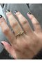 Gold Basic Jointed Ring - 4