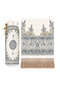 Smoked Palace Pattern Velvet Prayer Rug with Pouch