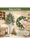 150cm Artificial Olive Tree with White Planter, Adjustable Branches, Indoor Outdoor Faux Tree, Realistic Olive Leaves, Weather-Resistant, No Maintenance, Patio Porch Living Room Decor - 4