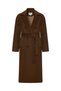Double-Breasted Cut Brown Wool Coat - 6