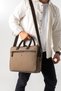Canvas Fabric Hand Shoulder Bag Laptop Bag Briefcase