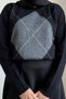 Pullover mit Baklava-Muster, schwarz, HM2976 - 4