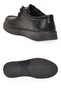 Black Skin Genuine Leather Lace-Up Men's Casual Shoes 632911 - 5