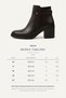 Women's Genuine Leather Heeled Ankle Boots Brown Zippered Block Heel Non-Slip Sole Winter - 8