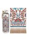 Red Ivy Pattern Velvet Prayer Rug