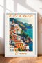 6 Piece Naples and Amalfi Coast Framed Art Set Italy Posters Wall Decor Sixit14 - 5