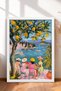 6 Piece Dolce Vita with Friends Framed Painting Set Italy Posters Wall Decor Sixit43 - 5