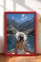 6 Piece Straw Hat and Sea Framed Painting Set Italy Posters Wall Decor Sixit42 - 3
