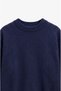 Navy Blue Nara Crew Neck Soft Sweater - 3