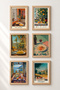 6 Piece Olive Oil and Pasta Framed Painting Set Italy Posters Wall Decor Sixit48