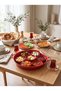 Breakfast tray with lid and serving bowls