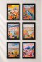 6 Piece Floral Italian Cities Framed Painting Set Italy Posters Wall Decor Sixit04