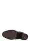 Women's Brown Zippered Thick Heeled Boots - 7