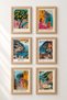 6 Piece a Day in the Riviera Framed Painting Set Italy Posters Living Room Kitchen Gallery Wall Sixmx18