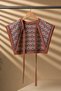 Geometric Floral Motif Pattern Collar Shoulder Scarf 60X55 cm