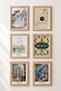 6 Piece Balconies and Squares Framed Painting Set Italy Posters Wall Decor Sixmx39