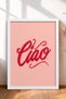 6 Piece Cheerful Italian Writings Framed Painting Set Italy Posters Wall Decor Sixit29 - 3