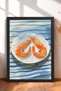 6 Piece Seafood Table Framed Painting Set Italy Posters Wall Decor Sixit36 - 5