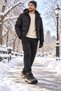Outdoor Water Repellent Fabric Elastic Non-Slip Sole Winter Boots - 5