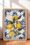 6 Piece Lemon Tile Patterns Framed Painting Set Italy Posters Wall Decor Sixit24 - 3