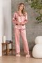 Premium Satin Fabric Buttoned Long Sleeve Ribbed Satin Fabric Suit