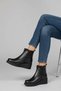Genuine Leather Wedge Heeled Zippered Women's Boots - 3