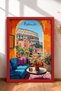 6 Piece Ciao Bella Italy Framed Painting Set Italy Posters Living Room Kitchen Gallery Wall Sixmx08 - 4