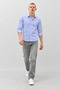 Men's Classic Collar Casual A.Blue Shirt - 5