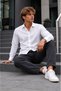 Men's Classic Collar White Premium Shirt - 2