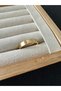 Gold Steel Tarnish Free Stone Ring - 2