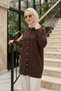 Buttoned Front Knitwear Cardigan 300 Brown - 3