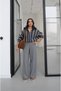 Gray Luvia Thessaloniki Knitted Trousers