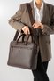 Faux Leather Hand Shoulder Bag Laptop Bag Briefcase - 3