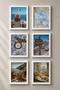 6 Piece Positano Terrace Enjoyment Framed Painting Set Italy Posters Wall Decor Sixmx30