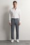 Relaxed Fit (No Pile) Dull Green Striped Jogger Pants - 4