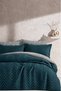 Double-Sided Quilted Single Bedspread Set Petrol - 2
