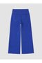 Alita City Lcw Modest Navy Blue Denim Straight Wideleg High Wide Leg Women's Jean Pants - 6