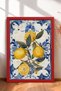 6 Piece Lemon Tile Patterns Framed Painting Set Italy Posters Wall Decor Sixit24 - 3