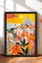 6 Piece Floral Italian Cities Framed Painting Set Italy Posters Wall Decor Sixit04 - 2