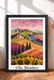 6 Piece Tuscany Hills Framed Painting Set Italy Posters Living Room Kitchen Gallery Wall Sixit18 - 3