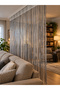 Ip Curtain Special Series Chain Silver Silvery Gray & Anthracite Color (Cornice+Rustic) Width 100 cm Length 300 cm - 4